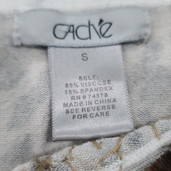 EUC Caché Beaded Leopard Sweater - Picture 5 of 5